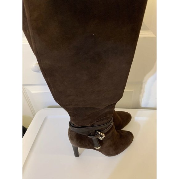 ANTONIO MELANI BOOTS BROWN LEATHER ZIPPER SIZE 7.5 M US WOMEN'S - Picture 4 of 12